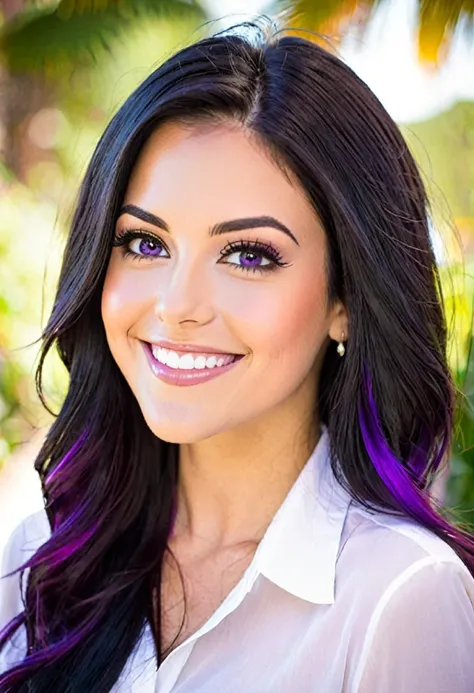 close up of woman with long hair and white shirt, kaitlyn michelle siragusa, beautiful and smiling, violet myers, profile pictur...