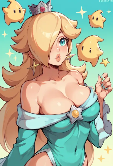 princess rosalina as a pornstar, super mario bros, princess rosalina, pornstar, busty pornstar