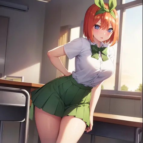 ((1girl)),((alone)), yotsuba nakano, \(gotoubun no hanayome\),(masterpiece), (best quality), (ultra detailed), (best illustratio...