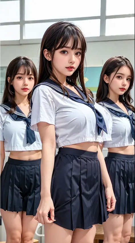 8k, big breasts, sailor uniform