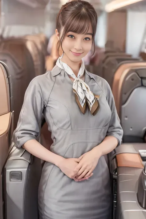 (masterpiece:1.2, Best Quality:1.2), 32K HDR, High resolution, (alone、1 girl)、(Starlux Airlines Cabin Crew Uniform)、 (At the airport counter, Professional Lighting)、A proper woman, Beautiful Face,、(Starlux Airlines Cabin Crew Uniform Short Sleeve)、(Starlux...
