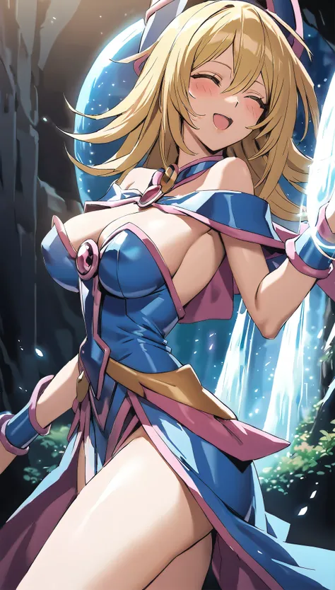 Dark magician girl NSFW, glass cover, upper body, side shot, alternate color, masterpiece, detailed illustration, lifelike, Pixiv top quality, exquisite, {{{Cute 1dark magician girl}}}, super beauty merging with the machine, elaborate shabby chic pattern, ...