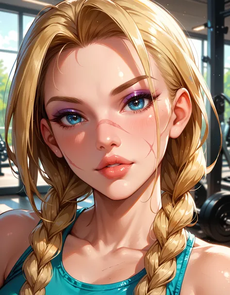 score_9, score_8_up, score_7_up, rating_questionable, epicphoto, 1girl, very sexy (cammysdxl, blonde hair, long hair, twin braid...