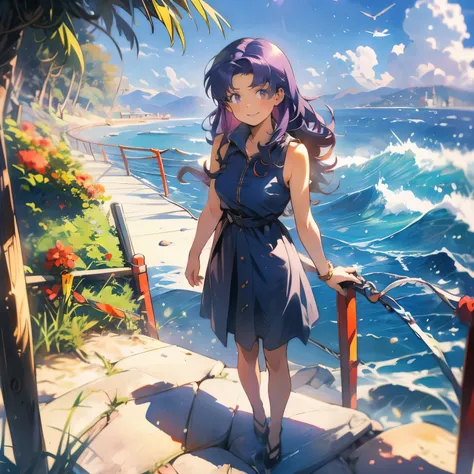 (masterpiece), best quality, 1girl, expressive eyes, perfect face, (purple hair), perfect anatomy, full body, 4k, hdr, full hd, ...