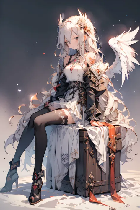 ((best quality)), (ultra-detailed), ((kawaii)), cute, (lovely), watercolor23, realistic, real, sacred place, summer, a cute girl, 1girl, solo, demon, beautiful silver hair, beautiful blue eyes, ((beautiful eyes)), white-skinned, long hair, transparent hair...