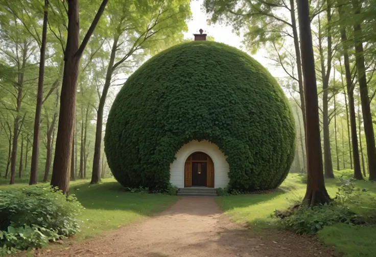 "A magical house in the style of Morrowind, surrounded by alien landscapes with massive mushrooms, twisted trees, and a mystical atmosphere, the house has an ancient and mystical architecture with curved, organic shapes, resembling dark elven structures. T...