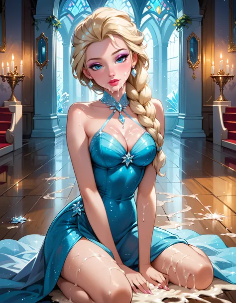 score_9, score_8_up, score_7_up, rating_questionable, epicphoto, 1girl, very sexy (elsa, blonde, braid:1.1), beautiful waifu, sp...