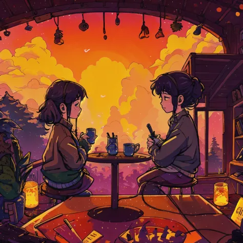 lofi chill illustration