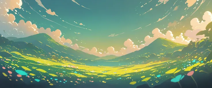 Lofi Spring Landscapes Studio ghibli inspired, No people Lofi ,Cute