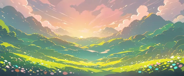 Lofi Spring Landscapes Studio ghibli inspired, No people Lofi ,Cute