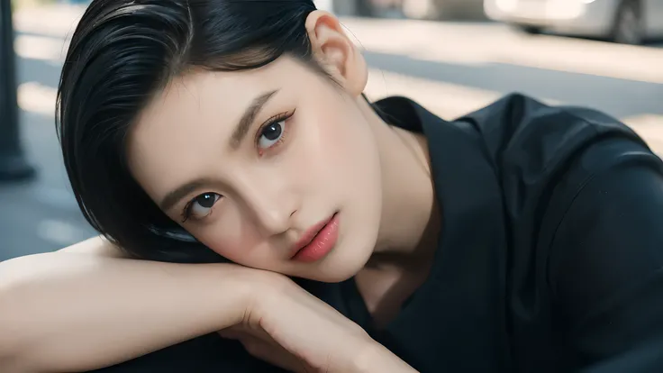 Age 35、woman、(Street Fashion), Adult atmosphere、Looking into the camera、Beauty、Model、Unapproachable atmosphere、Cool look、Critical Eyes、Intimidating、Tall、Perfect Style、High image quality、High resolution、High resolution, masterpiece, Anatomically correct, 超H...