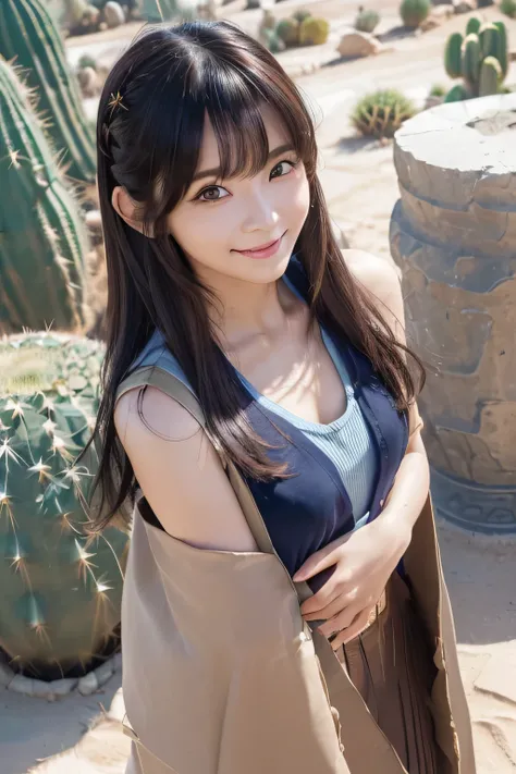 realistic, ((cute girl)), close-up shot of beautiful korean female (tight blue tanktop), ((boots), layers hair,, ((full bang)), perfect hand, ((perfect hand)), ((bang)), smiling, dramatic effect, beautiful natural dark hair,, ((hair pin)) ,((layers hair)),...