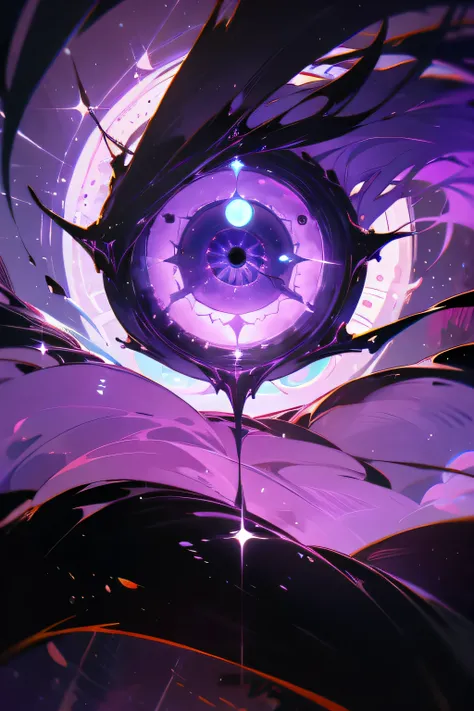 GIANT FLOATING EYE, dark, purple 