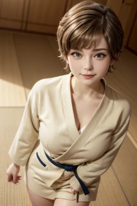 Perfect appearance. Top quality. High resolution.

She is a high school student.

Too beautiful girl. Her face is so young. 
Her haircut is a pixie haircut. 
Her hair looks like Amara Tenou. 
Her hair looks like Audrey Hepburn. 

big breasts. 


She is wea...