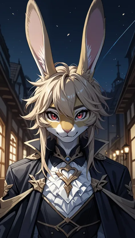 (zPDXL2), (PonyXLV6_Scores), source_anime, source_anthro, source_furry, Expressiveh, solo, three-quarter portrait, rating_safe, looking at viewer, asymmetric image BREAK

a hare