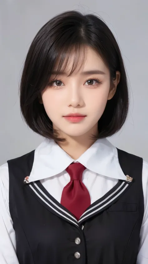 Make her eyes looking at camera