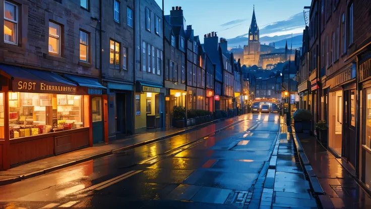 Edinburgh,Streetscape,Night view