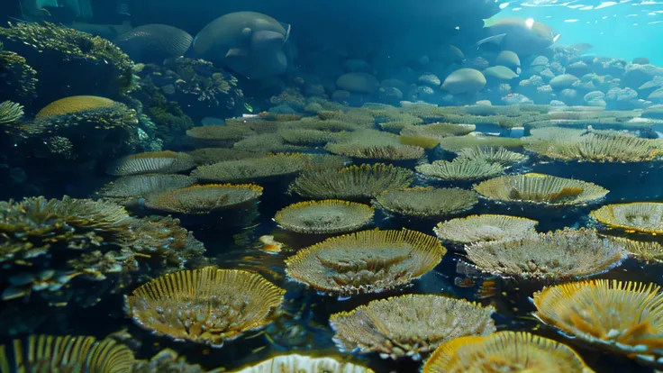 Aquaculture, close-up view