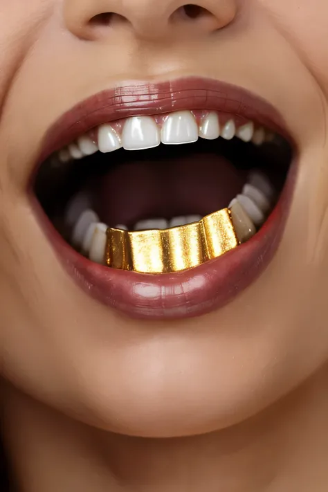 Teeth made with gold