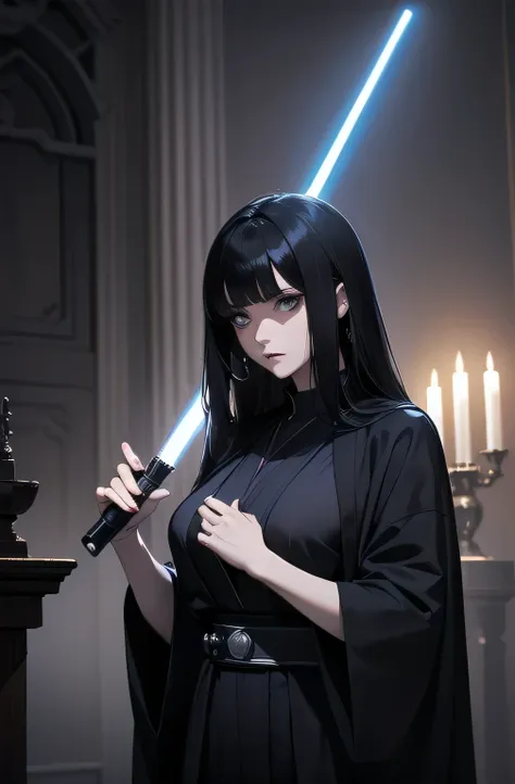 shadow face、star wars, jedi, black jedi robe、black robe, black belt,star wars concept art, star wars、jedi、lightsabers、black robe...