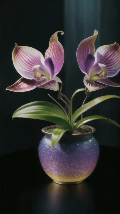 Holographic orchid photo