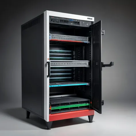 compact and functional server with modern industrial design. The body is made in a minimalist style, what is typical for server platforms. Its design is intended for placement in standard format racks. (rack-mounted).

The front panel is equipped with mult...