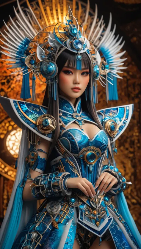 stunning hyper-realistic japanese girl, by ash thorp and marta nael, anime, manga, character, upper body only, wearing elaborate...