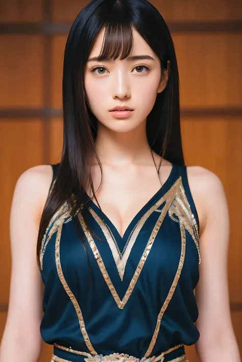 (8k, RAW Photos,Best Quality, High resolution:1.1), (Ultra-realistic:1.4),(Realistic, Realistic:1.3),The beauty of Japan、Rhythmic Gymnastics Club、Rhythmic Gymnastics Uniform、((Upper Body:1.3))