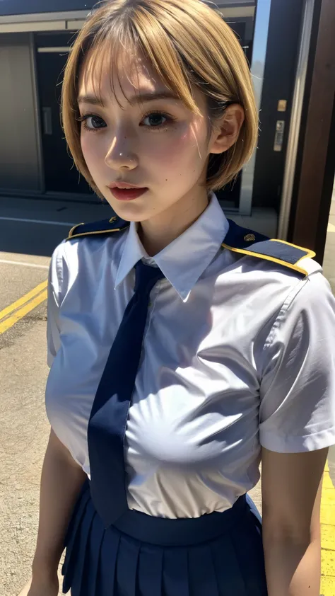 (Realistic:1.4), Best Quality, masterpiece, RAW32K Photos, (Very detailed美しい日本の女の子), (Very fine particles:1.2), (baby face),(Cute Face:1.2), Very detailed, Super high resolution, amazing, break,
(uniform:1.5), Detailed school girl, (Bright classroom 1.3、Mo...