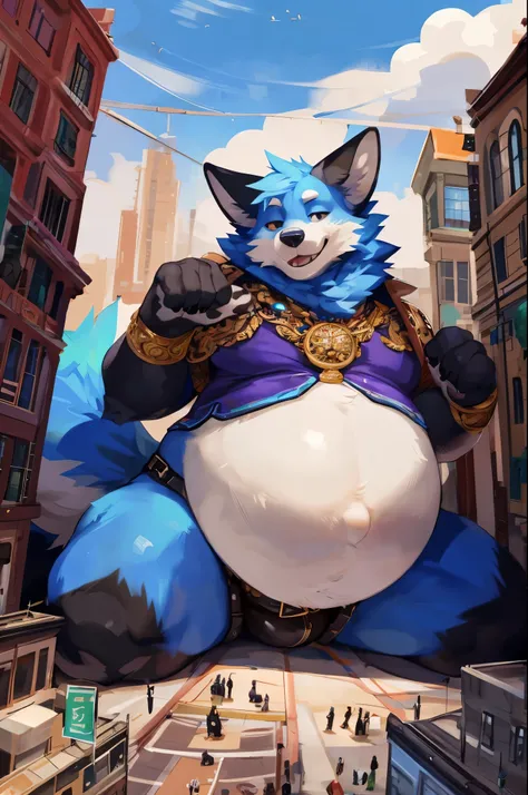 4k ultra quality, 4k full body view,ultra high detailed body,singo person,fox, detailed body, (ultra detailed belly), white belly fur,big belly, ((round belly)), enormous belly,pregnant belly, bulge,by mystikfox61, by glitter trap boy, by bebebebebe,by mor...