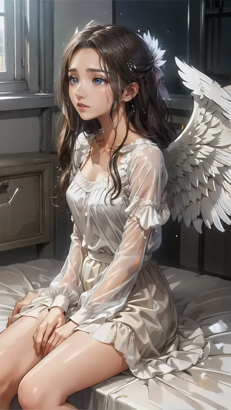 And the white drops fall from the sky、Angel Wings、Angel Halo、Mysterious