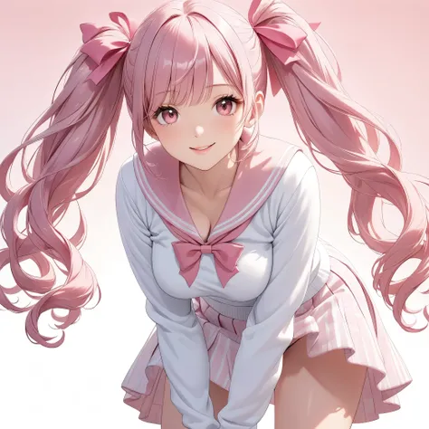 (8K, masutepiece, Best Quality, Official art, beautiful detailed, beautiful lighting, best masterpiece in history that exceeds limits), (1 Girl, Solo), (sixteen years old), (beautiful detailed face), (shiny white skin), (Beautiful big bust, cleavage, thigh...
