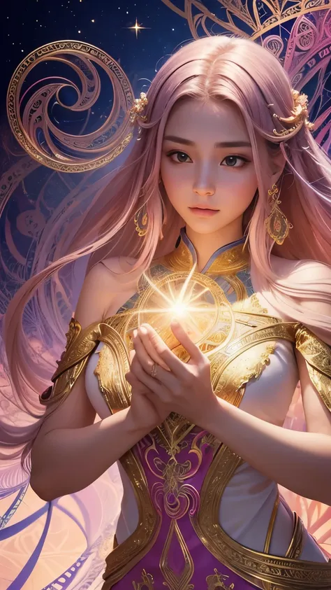 Generates beautiful images depicting spiritual beings and mystical connections, Symbolizes spiritual energy、It is necessary to embody a sense of holiness. Design that exudes tranquility and mystery, Embrace spiritual symbols and sacred light. Pay attention...