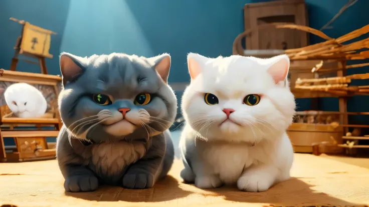 ((Anatomically correct depiction、masterpiece、Best Quality、8k))、Cinematic Lighting、((Realistic:1.2))、((Detailed Description))、((Unmistakable details))、Cute cat、No characters