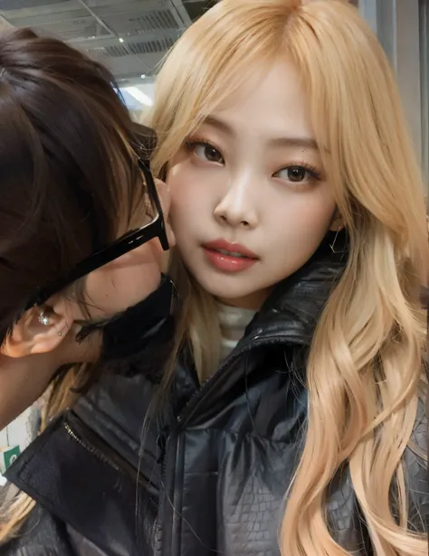 Jennie Blackpink with blonde hair