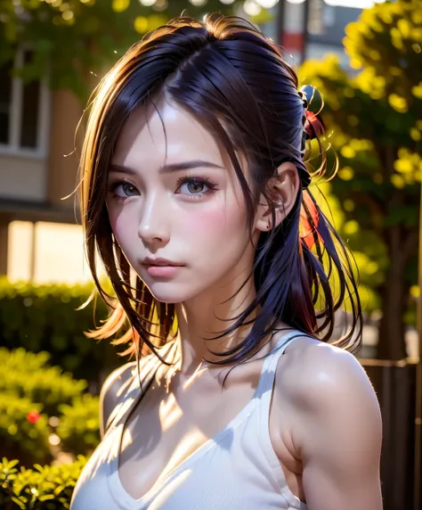 ((((masutepiece, Best Quality, High resolution)))), extremely detailed 8K, Beautiful girl with slim body, (Ultra HD, Ultra-detailed, Highly detailed, Highly realistic, Ultra-realistic, photos realistic), (1girll:1.5), short wavy hair, bob cuts, (dynamicpos...