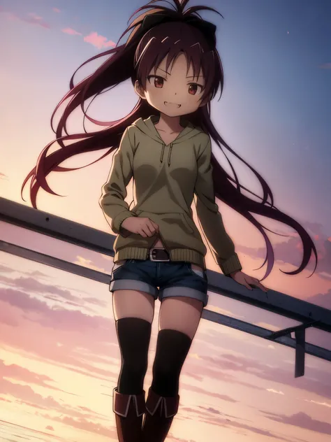 best quality, integrated scenery, integrated background, extremely delicate and beautiful, meticulous details, good composition, cute face, perfect face, perfect hands,Haircuts, pixie cut,
BLAKE,Sakura_Kyouko-Puella Magi Madoka Magica , hair_ribbon ,black_...