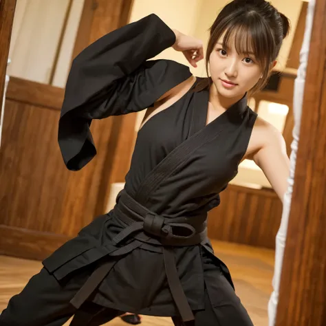 kendo clothing, martial arts,[sprouts, black belt, sexy, sweat