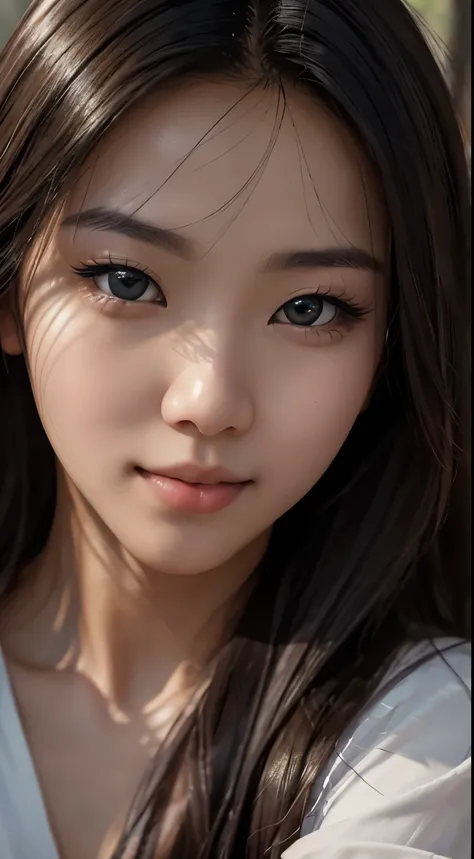 best qualtiy, tmasterpiece, realisticlying, hyper-detailing, photography of, A high resolution, hoang lap, cinematric light, offcial art, depth of fields,
closeup cleavage,slim,cute face,ssmile,beatiful detailed eyes,1 Korean,prette,Silver Mohawks,