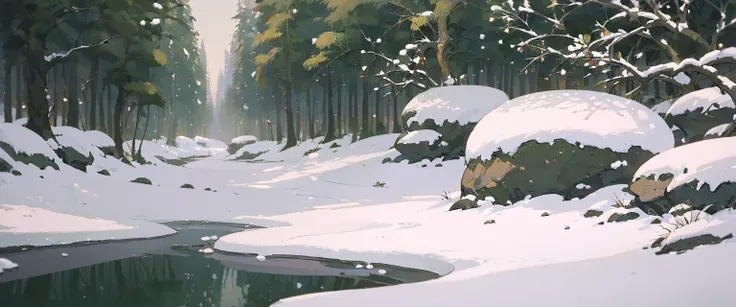 cozy ,landscape winter ,snow , lofi , no people ,atmosphere , forest , lo-fi