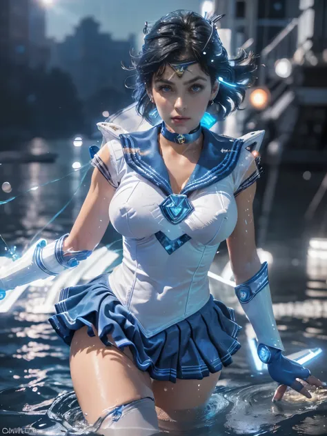 unreal engine:1.4,uhd,the best quality:1.4, photorealistic:1.4, textura de la piel:1.4, masterpiece:1.8, (sailor mercury:1.4), b...