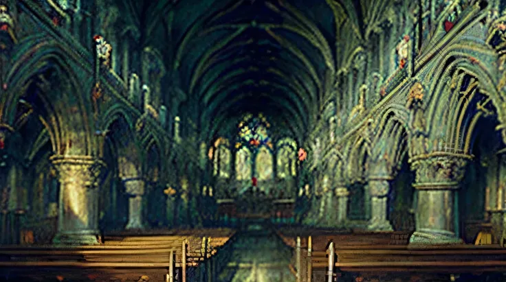 inside the cathedral、(there are no people:2.0)、painting、god々shii