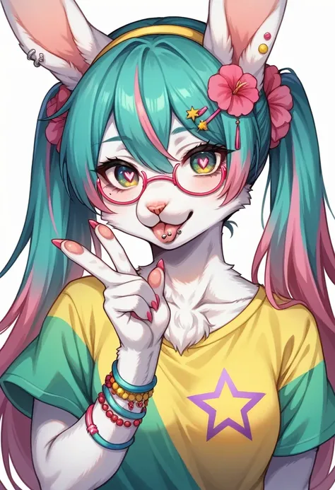 score_9, score_8_up, score_7_up, score_6_up, score_5_up, score_4_up, source_anime, best quality, amazing quality, very aesthetic, absurdres, 1 female, (furry, kemono:1.2), rabbit, beautiful face, detailed face, detailed eye, thick thighs, perfect anatomy, ...