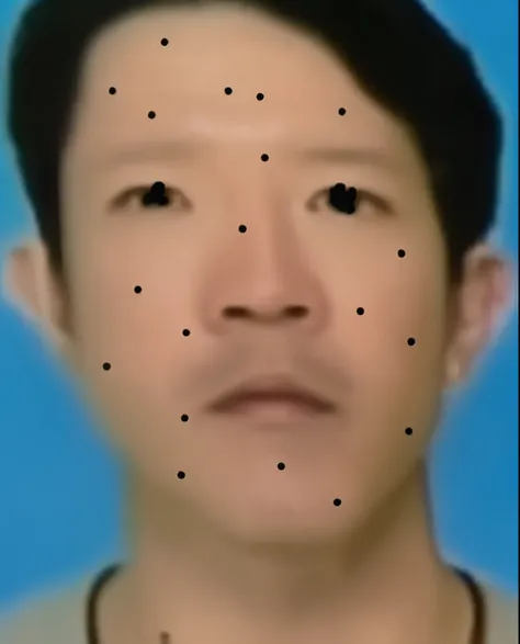 Close-up of a man with dark hair and wearing a grey shirt, (3), Symmetrical face of Korea, Round-faced Southeast Asian, Photo-realistic faces, Asian Man, Asian Face, Your face is reflected, 3, 3 people, 2 , 40-year-old male