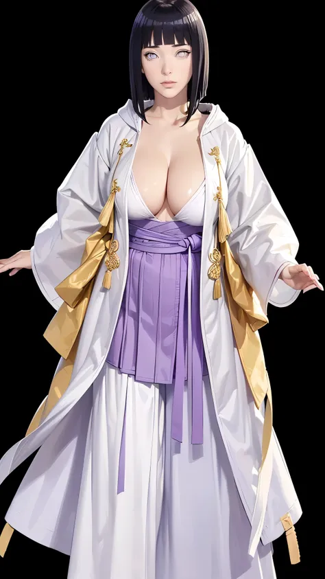 (（（figure，御姐figure,white and tender skin,(((hanfu,red and gold hanfu))),(((hinata\(boruto\)，purple hoodie,))),((masterpiece)),hi...