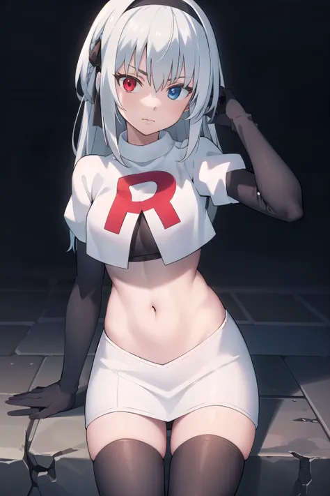 (masterpiece:1.2), Best Quality,((((High resolution)))), unity 8k wallpaper, (shape:0.8), (Highly detailed face), Perfect lighting, (((Extremely detailed CG))),(((1girl))),bangs,black Hairbands,blue eyes,Eyebrows visible through hair,Hair between the eyes,...