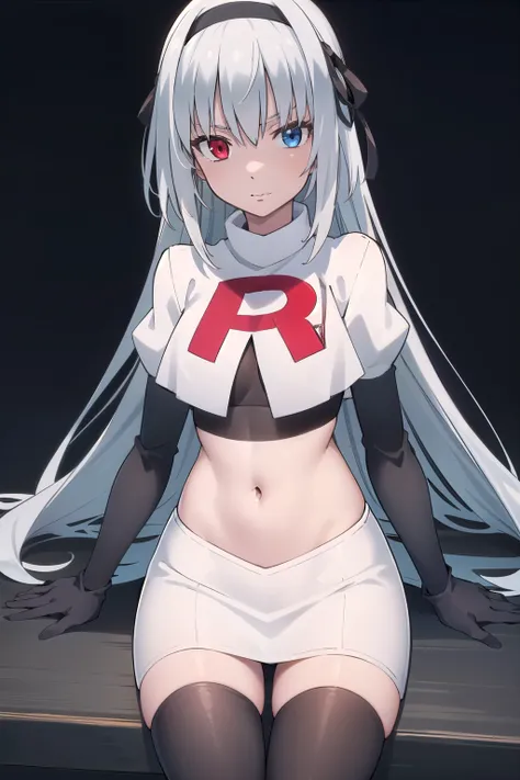 (masterpiece:1.2), Best Quality,((((High resolution)))), unity 8k wallpaper, (shape:0.8), (Highly detailed face), Perfect lighting, (((Extremely detailed CG))),(((1girl))),bangs,black Hairbands,blue eyes,Eyebrows visible through hair,Hair between the eyes,...
