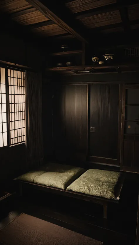 Dark Japanese-style room、Creepy、