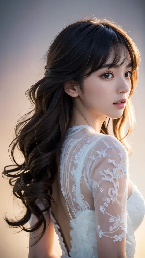 masterpiece8k, Award-winning photo, photoRealistic, Realistic, Very detailed, Ultra-high resolution, Ray Trakun, ///One person, The most beautiful, 20 years old , (sexy, Japanese Idols), (Blown Hair:1.2),///Human details Shiny skin , detailedな肌 , Beautiful...