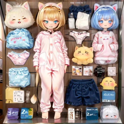 (Please redeem,4K,8k,High resolution,masterpiece:1.2),Very detailed,Adorable Shiba Inu Girls sleeping soundly in comfortable pajamas,Cotton sheets and fluffy pillows,Soft pastel color palette,Beautifully drawn,Subtle lighting,Quiet bedroom atmosphere,Cute ...